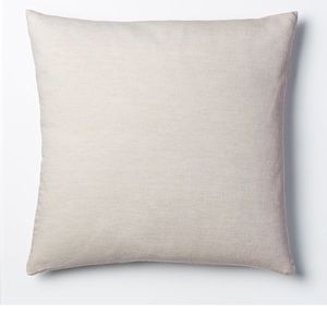 West Elm European Flax Linen Euro Shams (3)- Natural Flax color